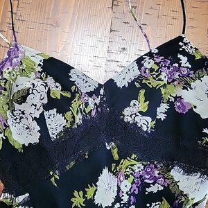 Tribute by Heni Neman Black floral and lace dress